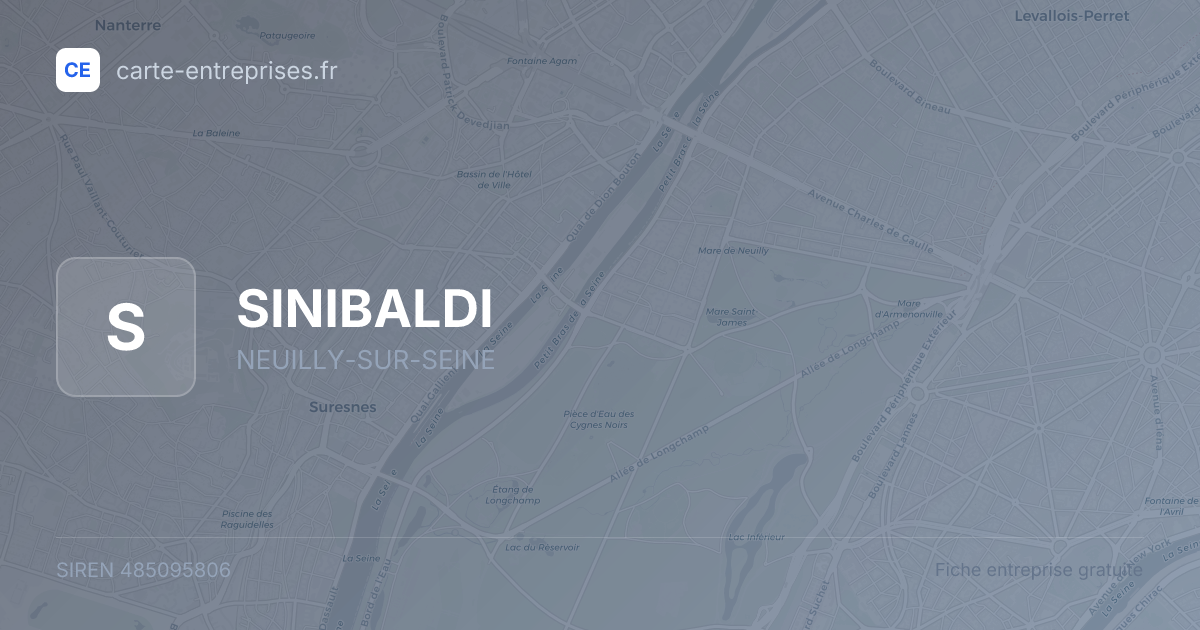 SINIBALDI — 485095806 — fiche entreprise