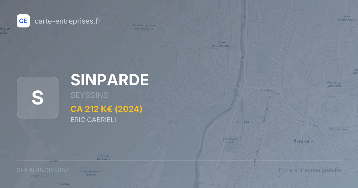 SINPARDE — 452325087 — fiche entreprise