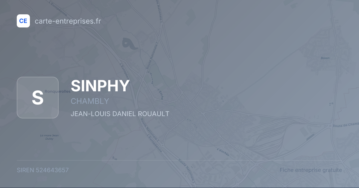 SINPHY — 524643657 — fiche entreprise