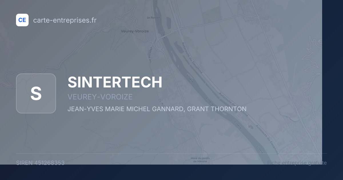 SINTERTECH — 451268353 — fiche entreprise
