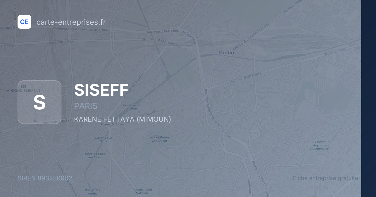 SISEFF — 893250902 — fiche entreprise