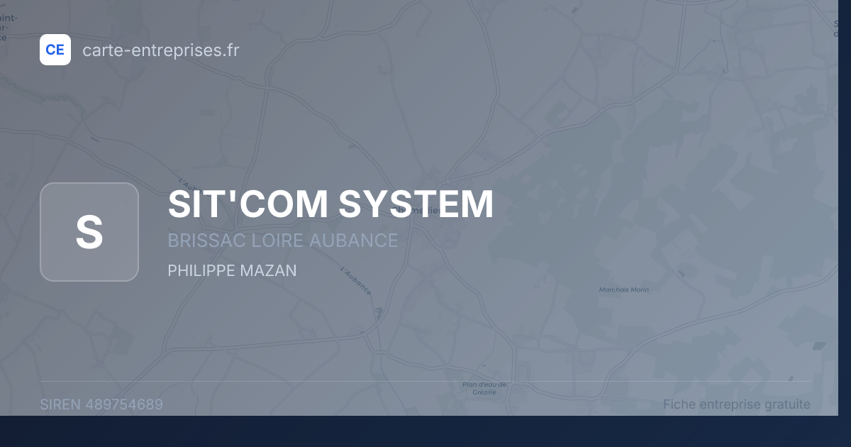 SIT'COM SYSTEM — 489754689 — fiche entreprise