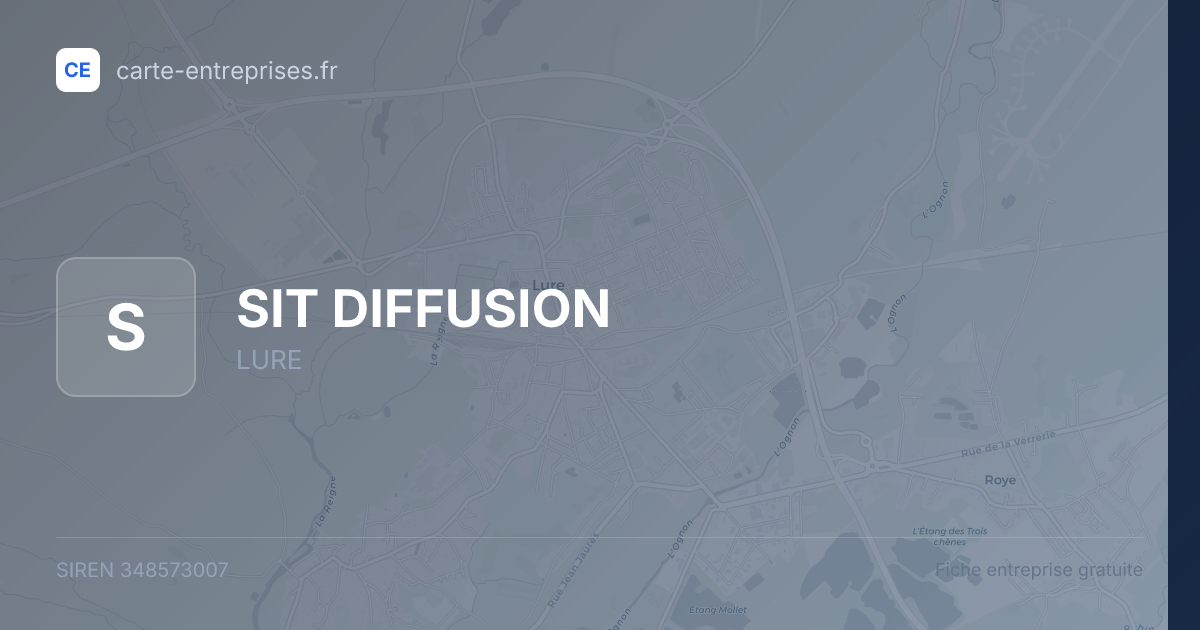 SIT DIFFUSION — 348573007 — fiche entreprise