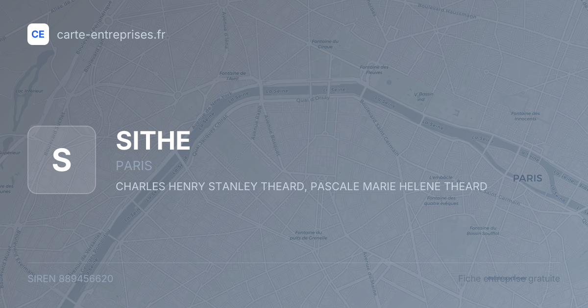 SITHE — 889456620 — fiche entreprise