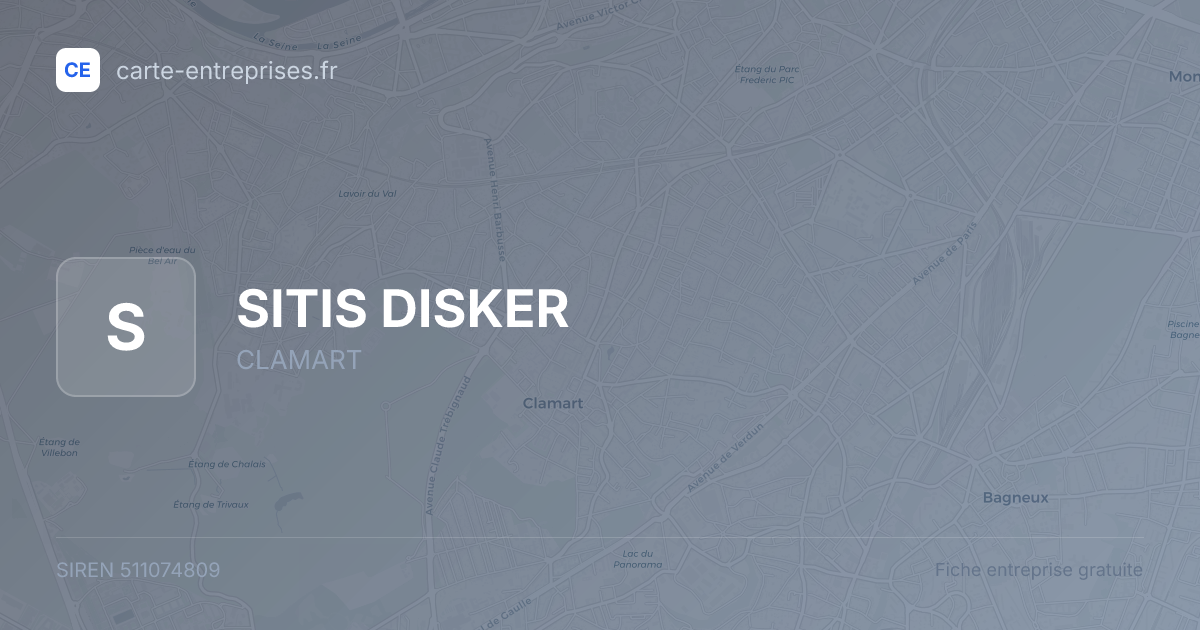SITIS DISKER — 511074809 — fiche entreprise