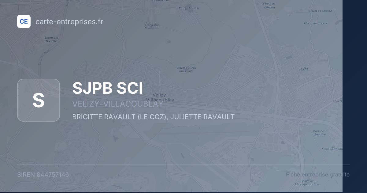 SJPB SCI — 844757146 — fiche entreprise