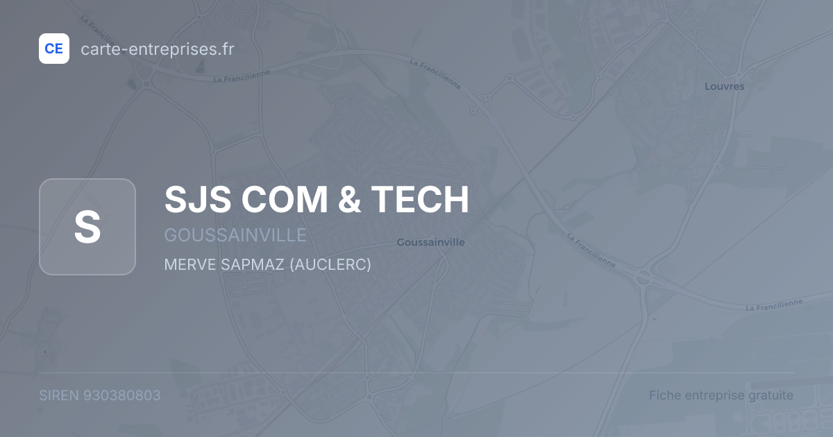 SJS COM & TECH — 930380803 — fiche entreprise