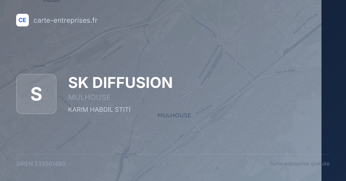 SK DIFFUSION — 533561460 — fiche entreprise