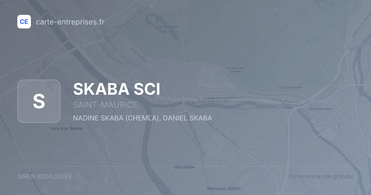SKABA SCI — 820426393 — fiche entreprise
