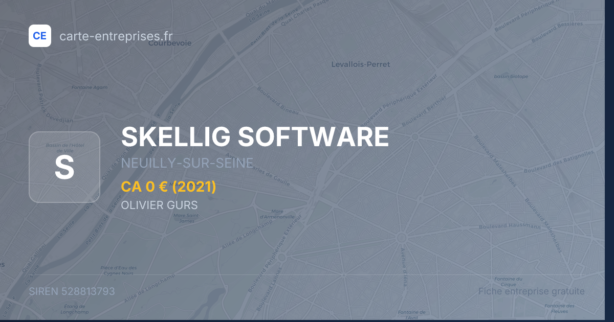SKELLIG SOFTWARE — 528813793 — fiche entreprise