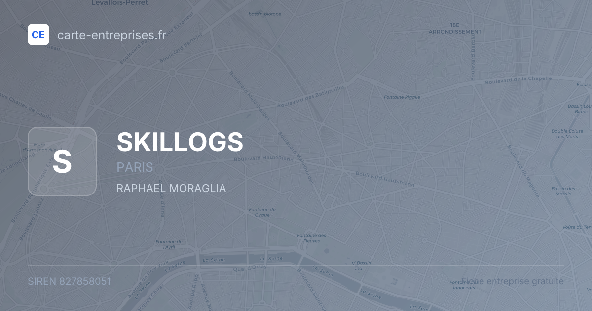 SKILLOGS — 827858051 — fiche entreprise