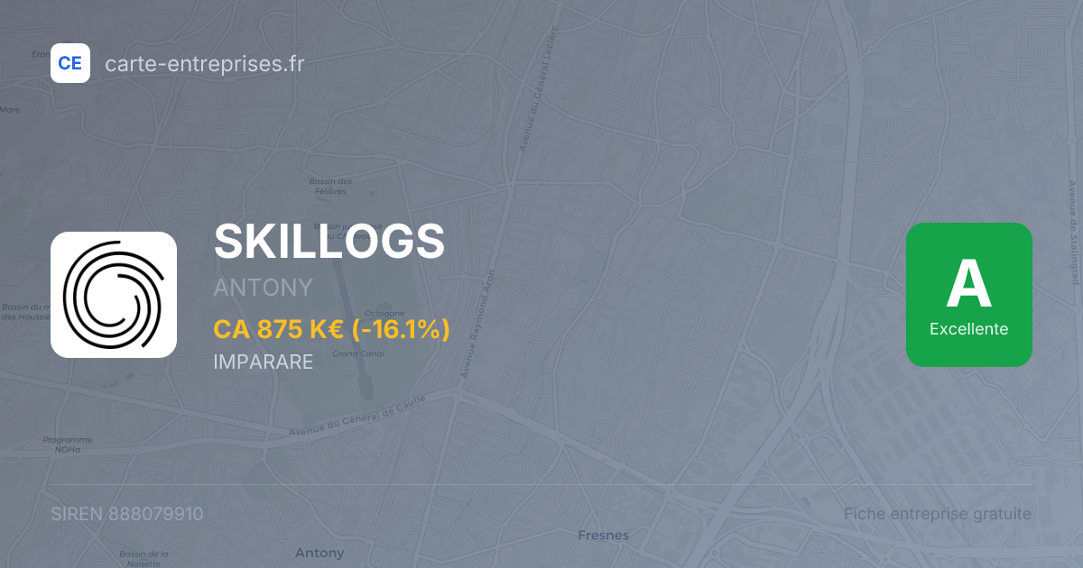 SKILLOGS — 888079910 — fiche entreprise