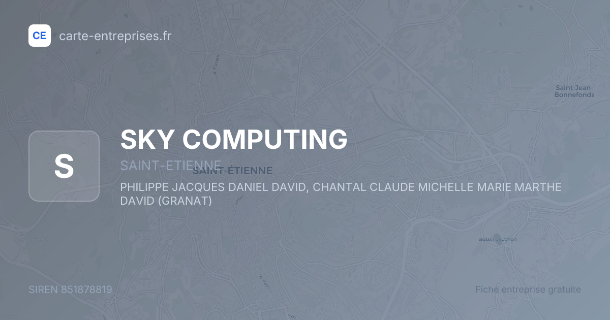 SKY COMPUTING — 851878819 — fiche entreprise