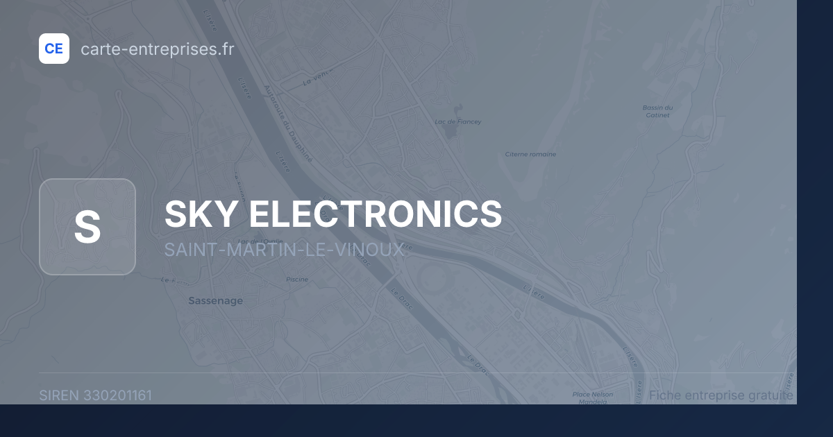 SKY ELECTRONICS — 330201161 — fiche entreprise