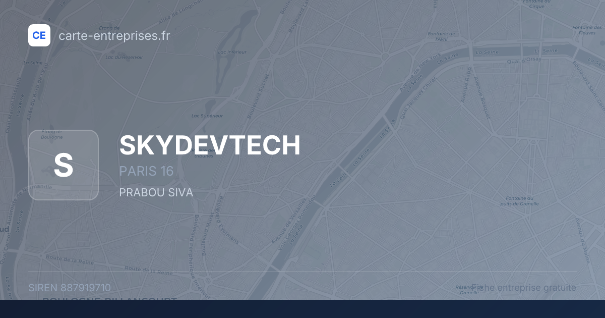 SKYDEVTECH — 887919710 — fiche entreprise