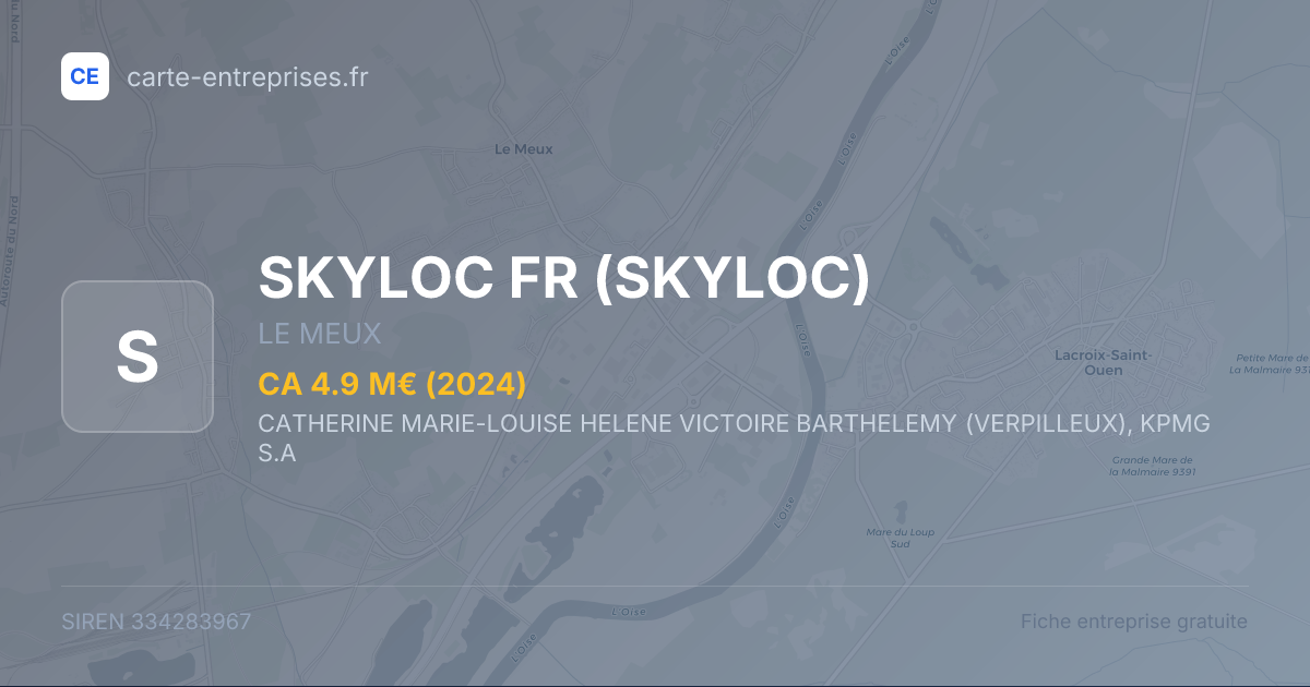 SKYLOC FR (SKYLOC) — 334283967 — fiche entreprise