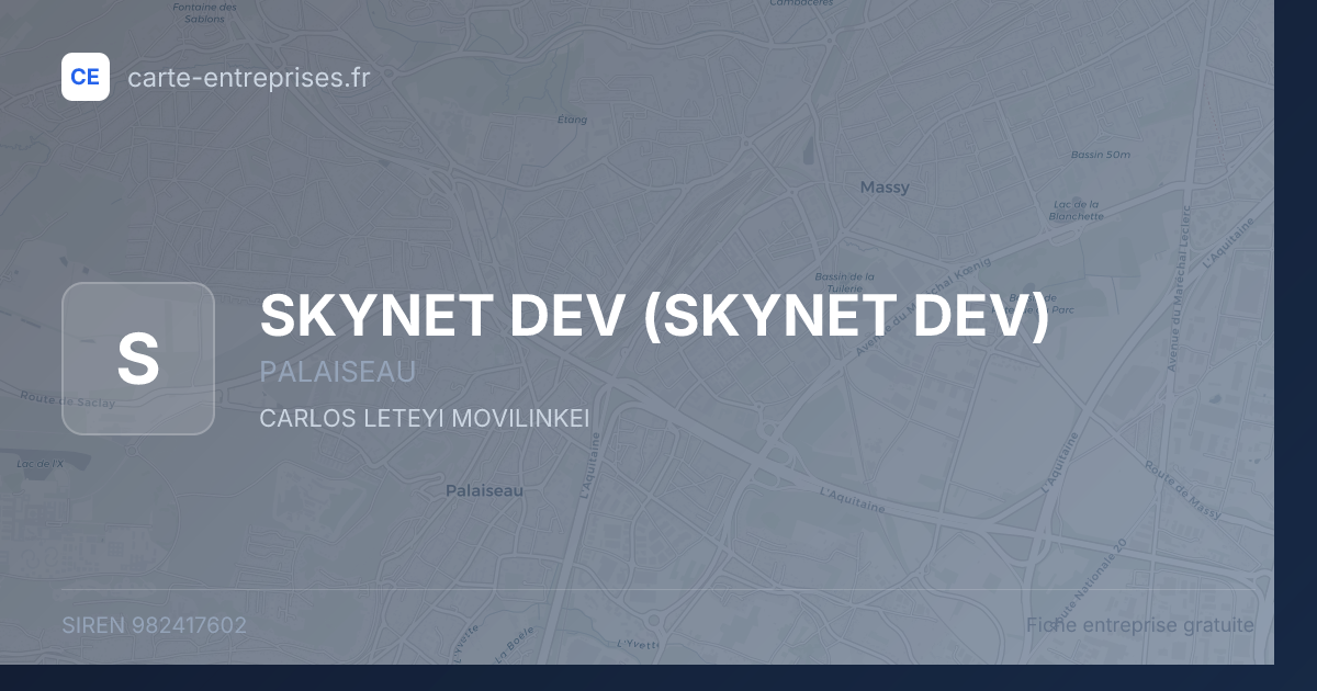 SKYNET DEV — 982417602 — fiche entreprise
