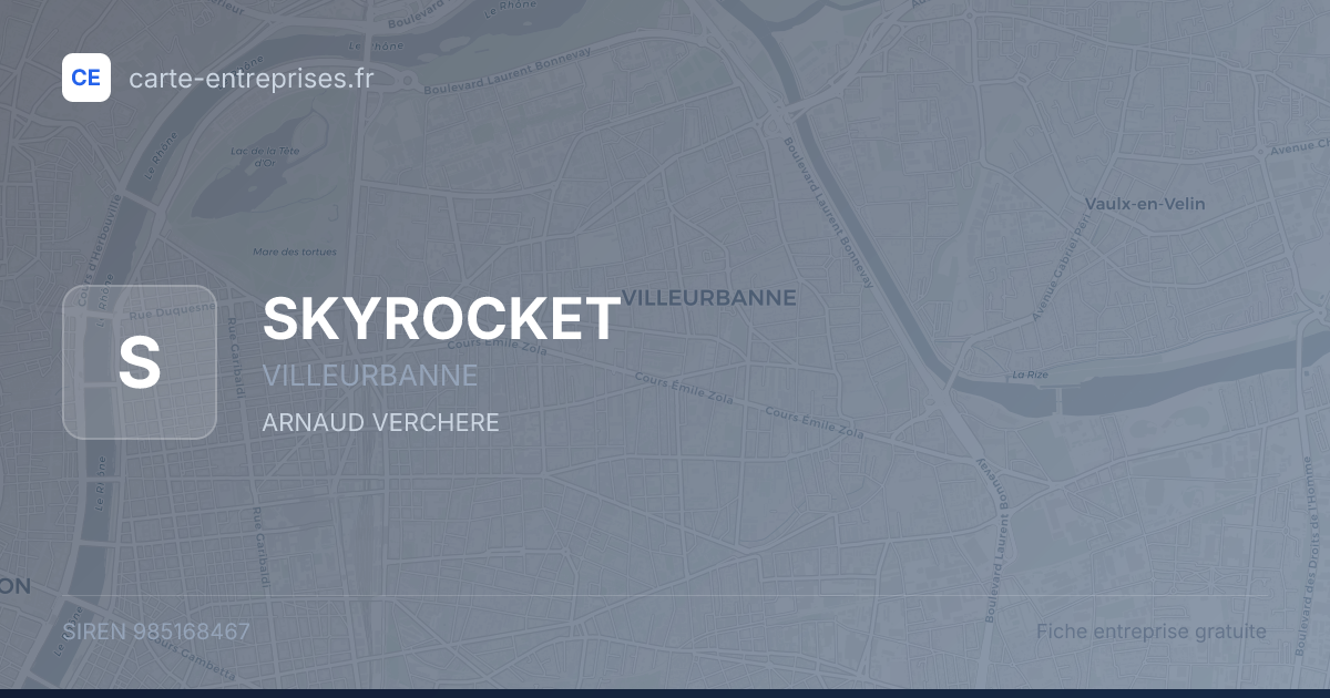 SKYROCKET — 985168467 — fiche entreprise