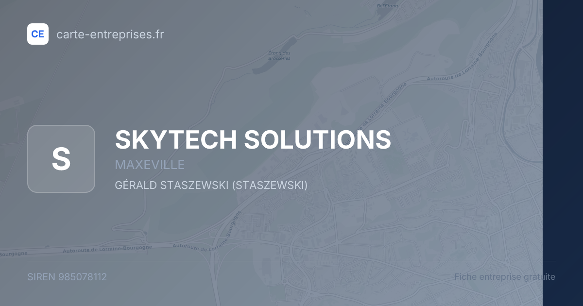 SKYTECH SOLUTIONS — 985078112 — fiche entreprise
