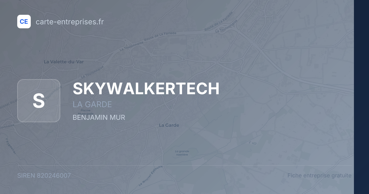 SKYWALKERTECH — 820246007 — fiche entreprise