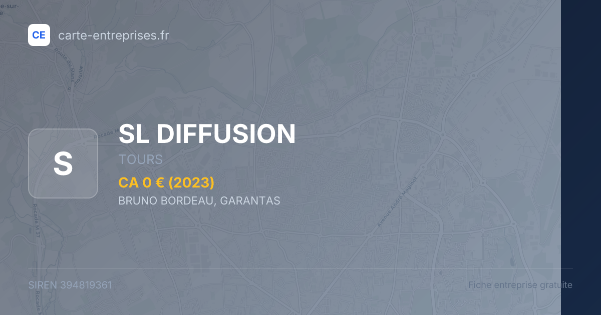 SL DIFFUSION — 394819361 — fiche entreprise