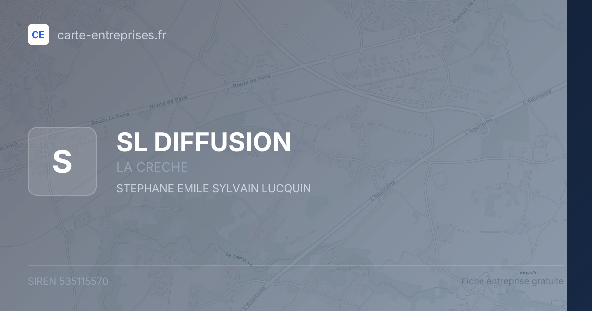 SL DIFFUSION — 535115570 — fiche entreprise