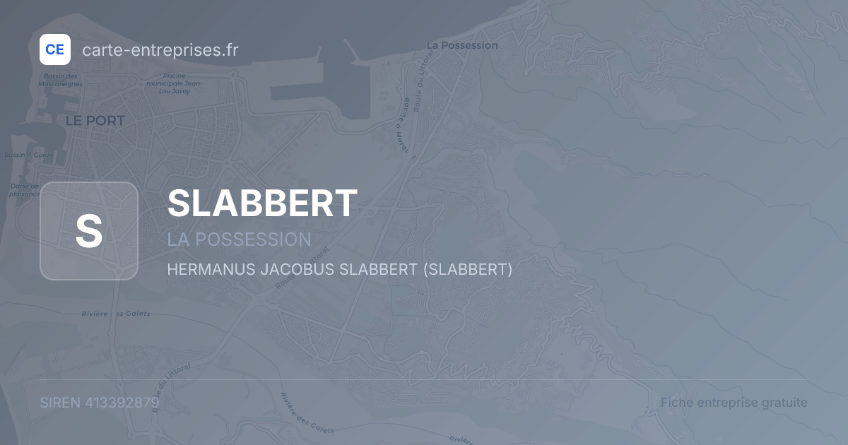SLABBERT — 413392879 — fiche entreprise