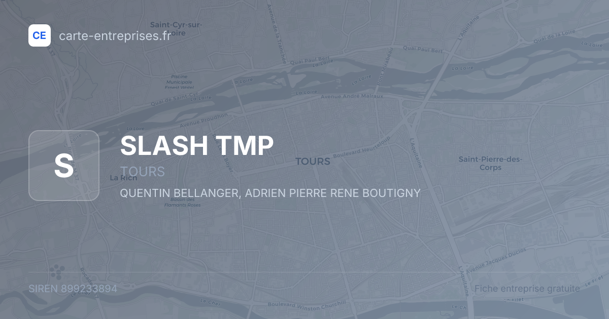 SLASH TMP — 899233894 — fiche entreprise