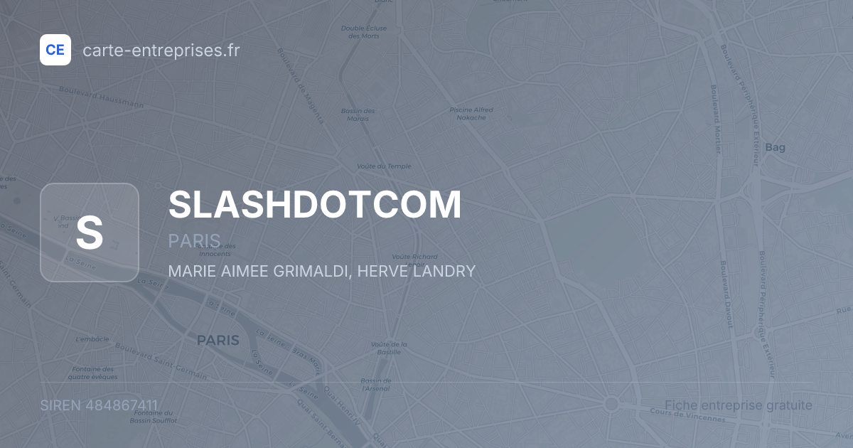 SLASHDOTCOM — 484867411 — fiche entreprise