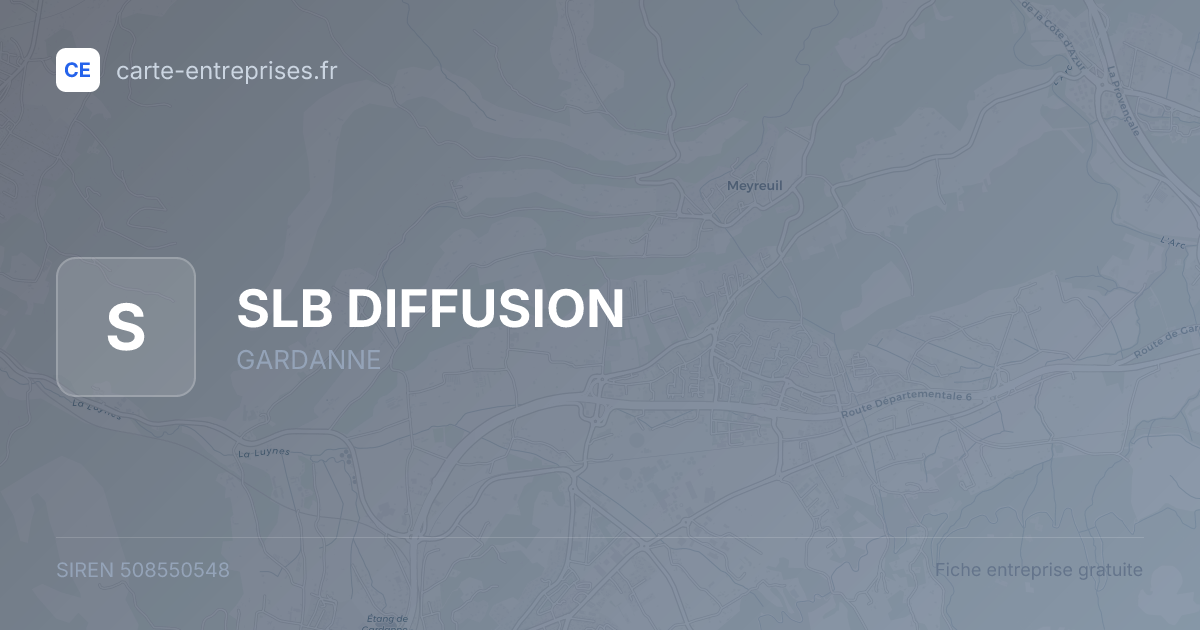 SLB DIFFUSION — 508550548 — fiche entreprise