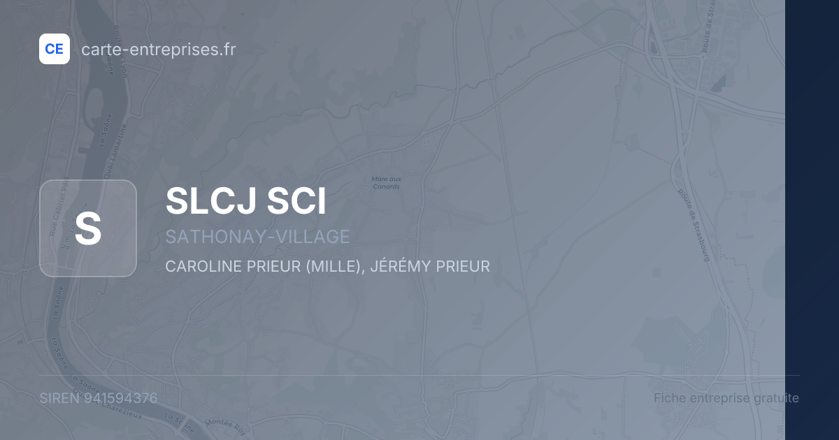 SLCJ SCI — 941594376 — fiche entreprise
