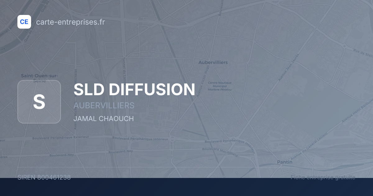 SLD DIFFUSION — 800461238 — fiche entreprise