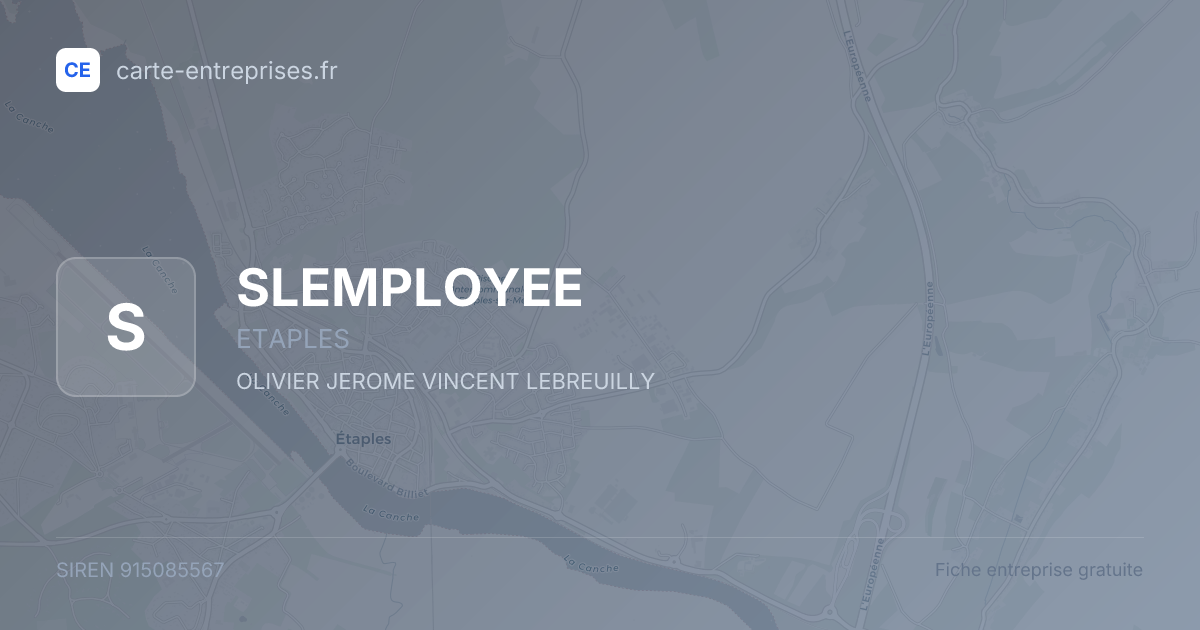 SLEMPLOYEE — 915085567 — fiche entreprise