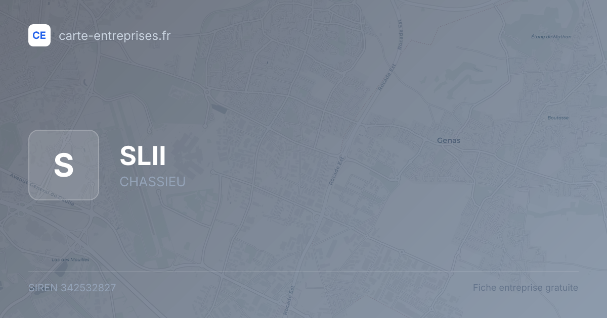SLII — 342532827 — fiche entreprise