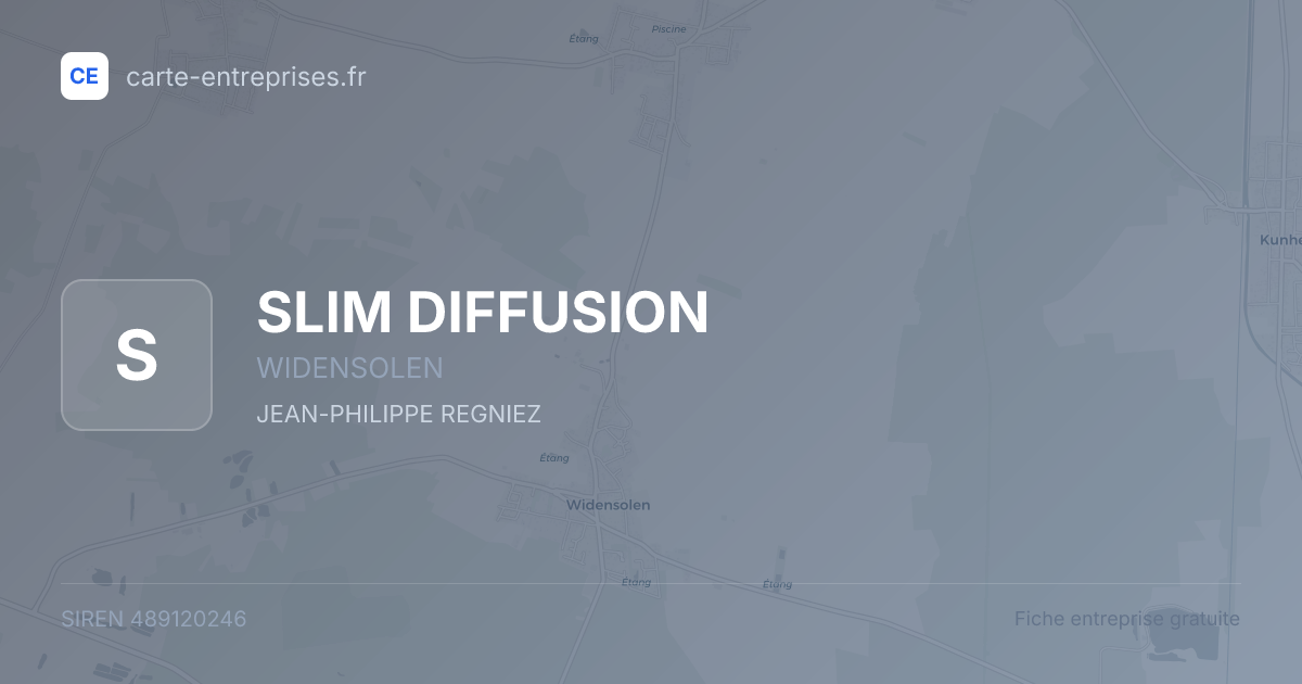 SLIM DIFFUSION — 489120246 — fiche entreprise