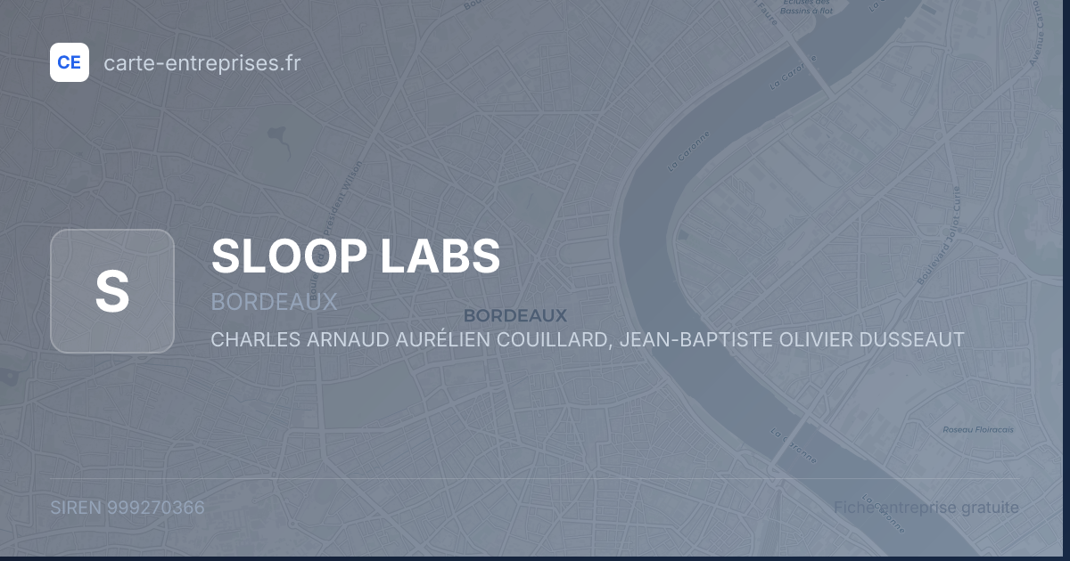 SLOOP LABS — 999270366 — fiche entreprise