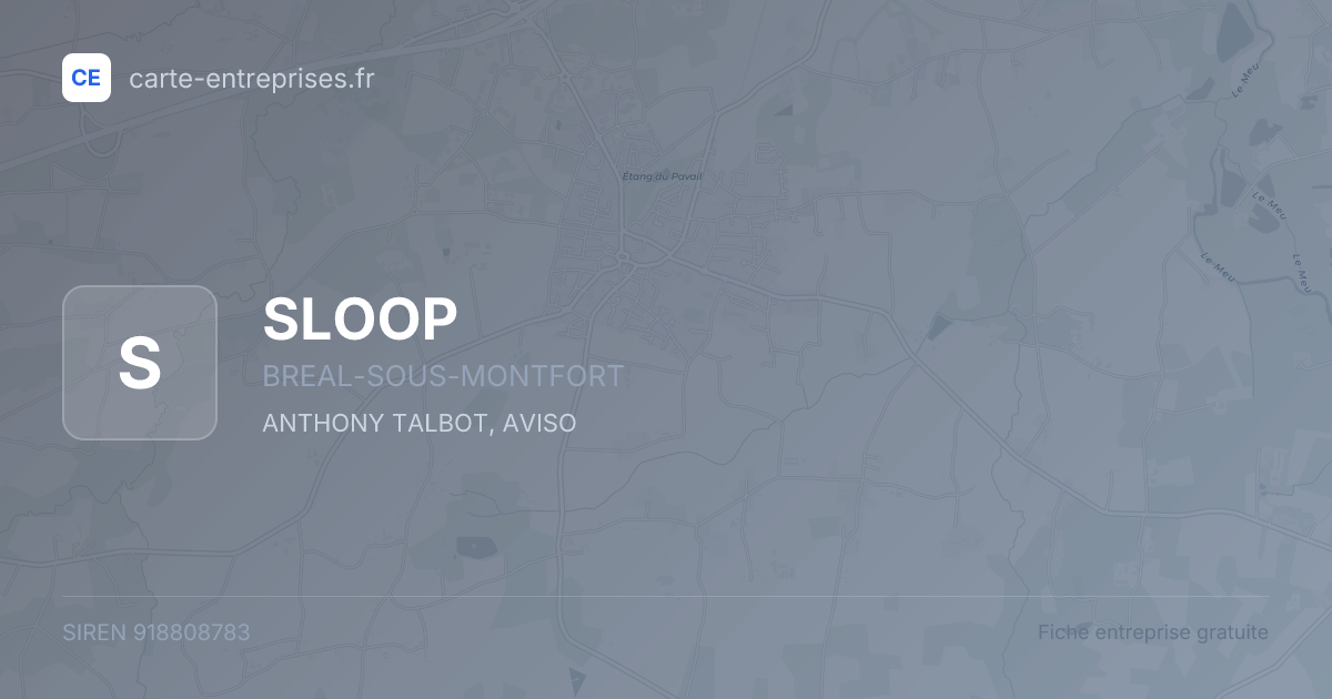 SLOOP — 918808783 — fiche entreprise
