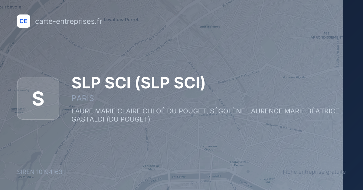 SLP SCI — 101941631 — fiche entreprise