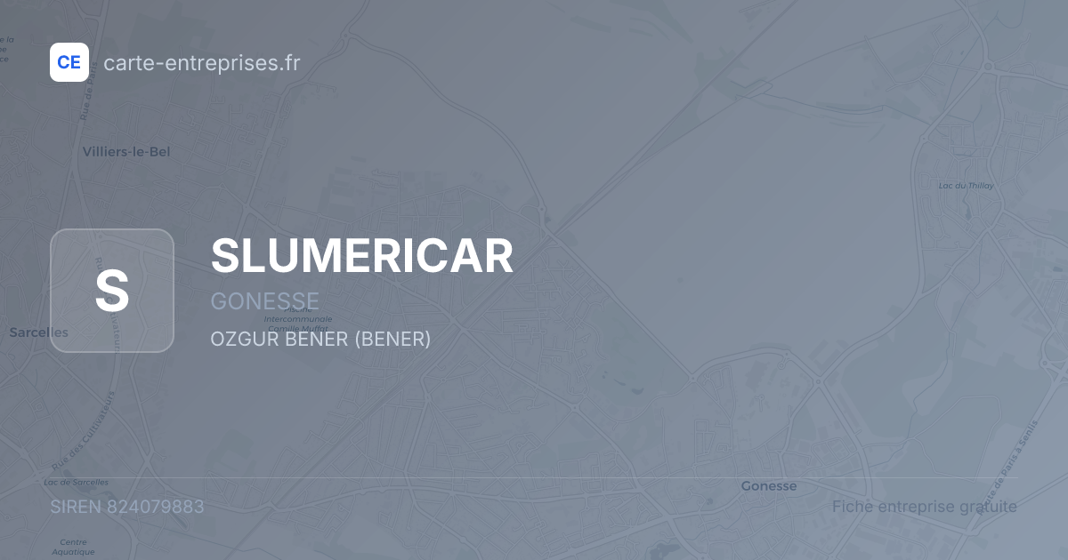 SLUMERICAR — 824079883 — fiche entreprise