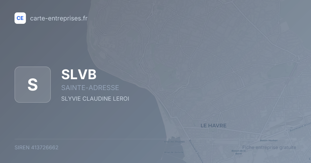 SLVB — 413726662 — fiche entreprise