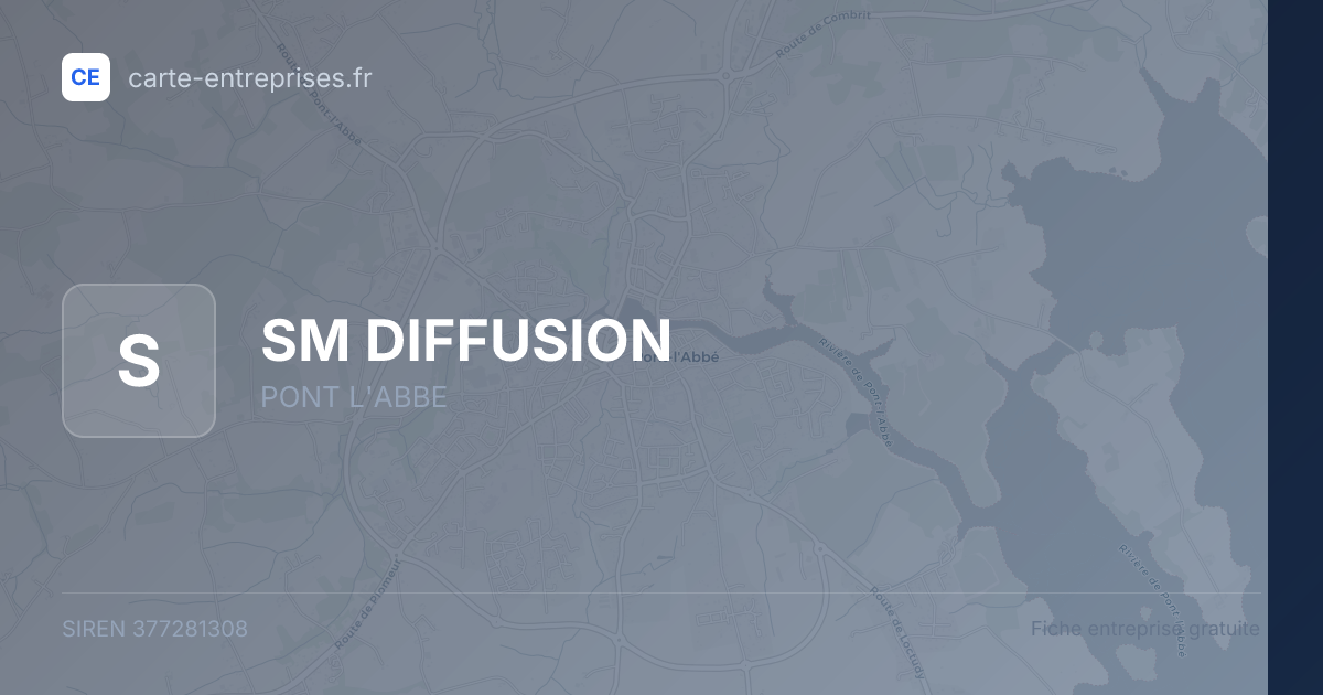 SM DIFFUSION — 377281308 — fiche entreprise