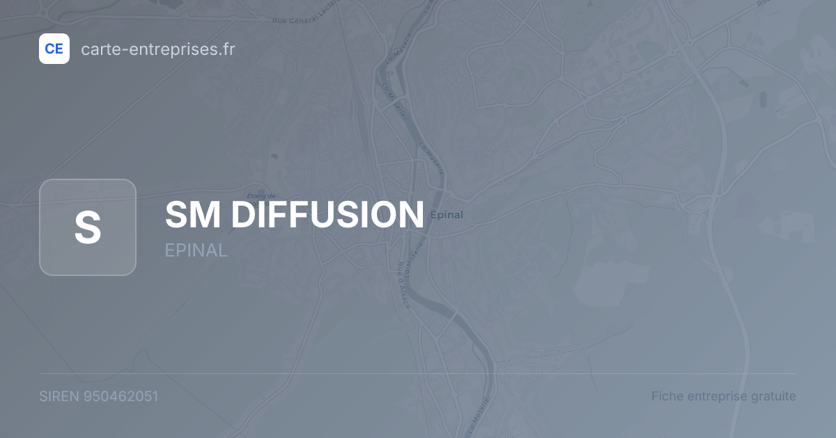 SM DIFFUSION — 950462051 — fiche entreprise