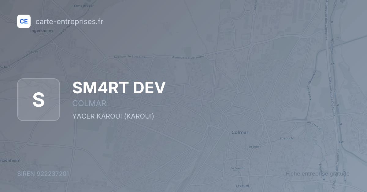 SM4RT DEV — 922237201 — fiche entreprise