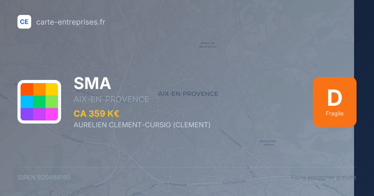 SMA — 820488195 — fiche entreprise