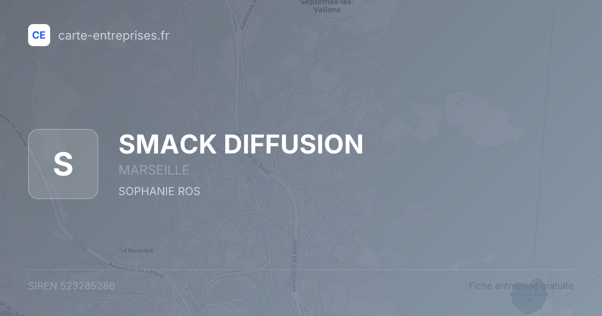 SMACK DIFFUSION — 523285286 — fiche entreprise