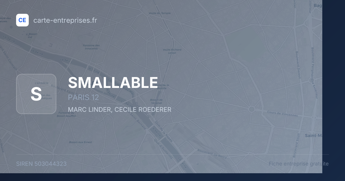 SMALLABLE — 503044323 — fiche entreprise