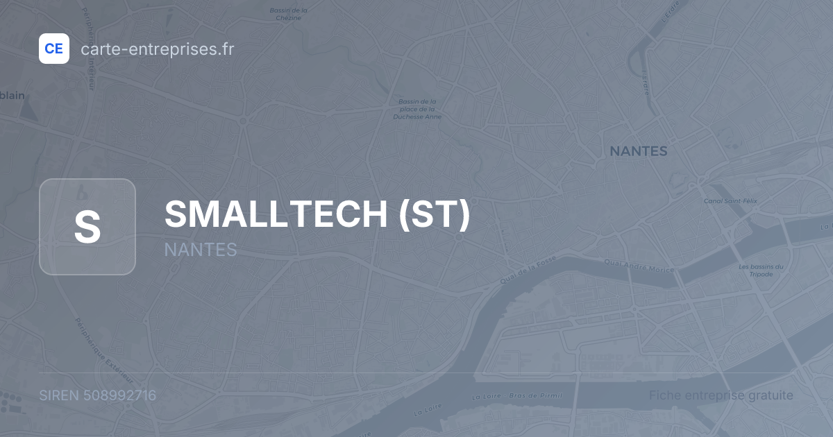 SMALLTECH (ST) — 508992716 — fiche entreprise