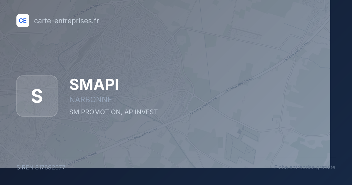 SMAPI — 817692577 — fiche entreprise