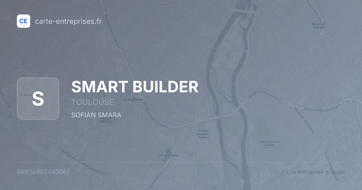 SMART BUILDER — 892440082 — fiche entreprise