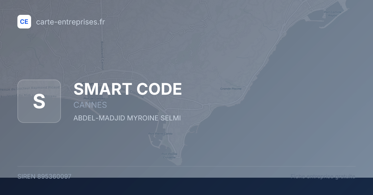 SMART CODE — 895360097 — fiche entreprise